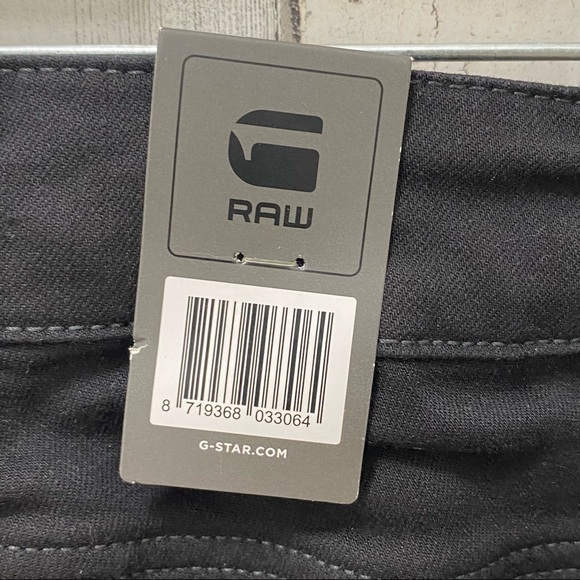 G-Star Raw D-STAQ Black Mid Rise Skinny Jeans NEw W24 L30 - Picture 13 of 14